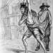 Solomon Eagle (Eccles) striding through plague ridden London with burning coals on his head, trying to fumigate the air